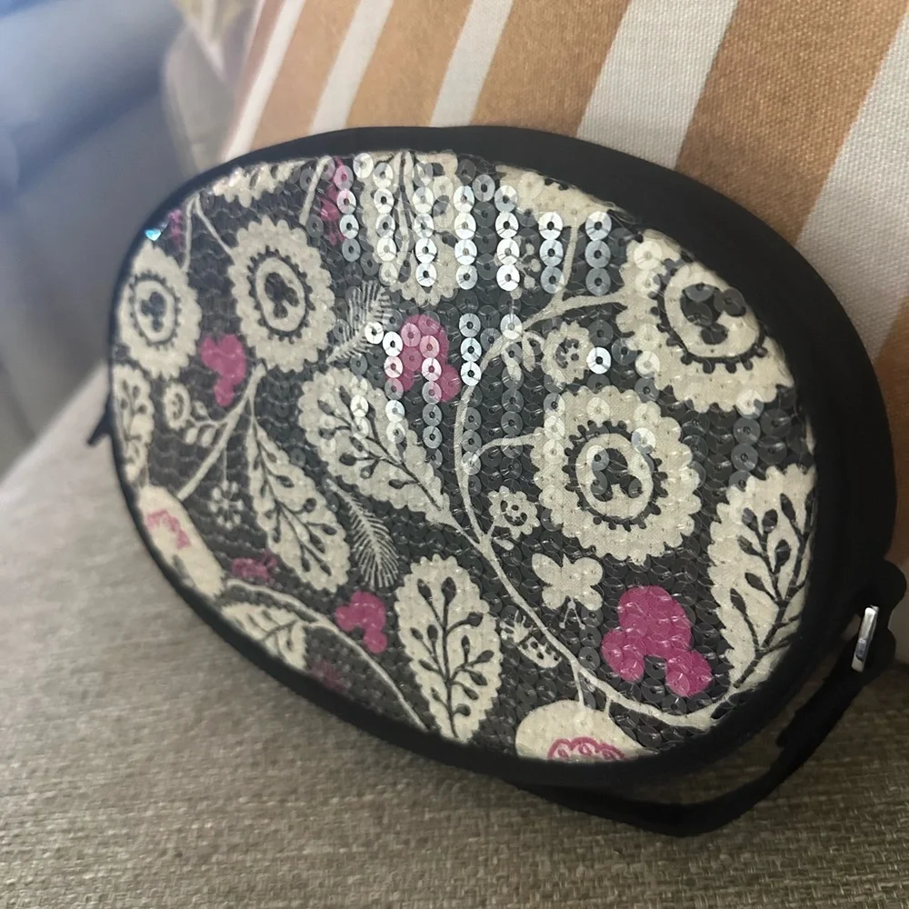 Vera Bradley Disney Mickey & Birdie Sequin Floral Crossbody Bag - Picture 5 of 11